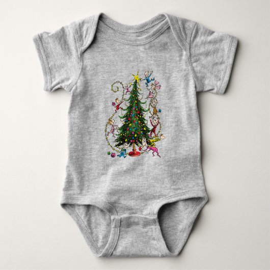 Classic Grinch | Weihnachtsbaum Baby Strampler (Vorderseite)
