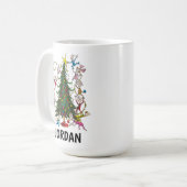 Classic Grinch | Weihnachtsbaum - Custom Kaffeetasse (Vorderseite Links)
