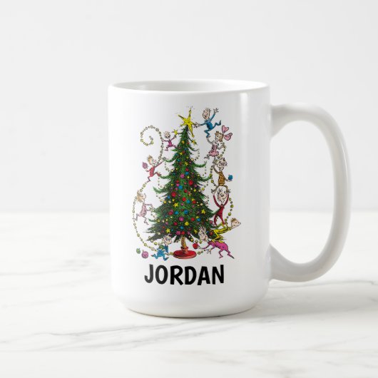Classic Grinch | Weihnachtsbaum - Custom Kaffeetasse (Rechts)