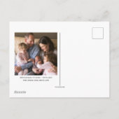 Classic Grinch | Weihnachtsbaum Feiertagspostkarte (Rückseite)