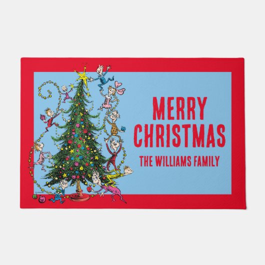 Classic Grinch | Weihnachtsbaum Fußmatte (Vorderseite)