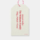 Classic Grinch | Weihnachtsbaum Geschenkanhänger (Rückseite)