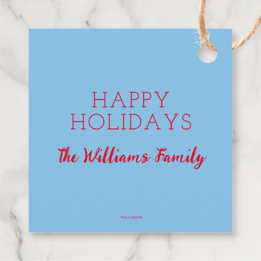 Classic Grinch | Weihnachtsbaum Geschenkanhänger (Rückseite)