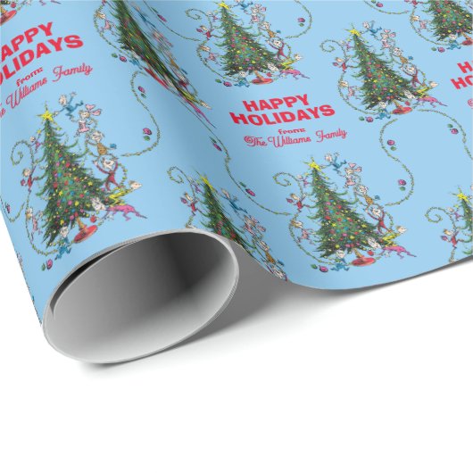 Classic Grinch | Weihnachtsbaum Geschenkpapier (Rolleneckpunkt)