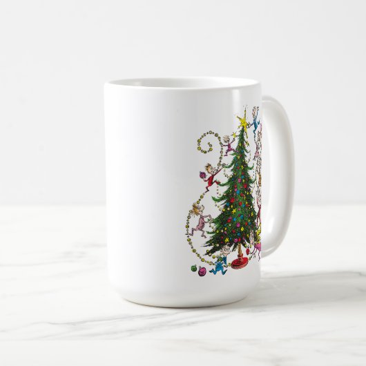 Classic Grinch | Weihnachtsbaum Kaffeetasse (VorderseiteRechts)