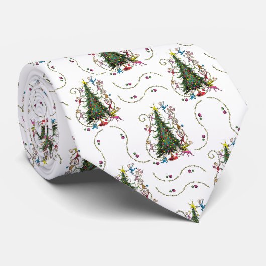 Classic Grinch | Weihnachtsbaum Krawatte (Gerollt)