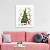 Classic Grinch | Weihnachtsbaum Leinwanddruck (Insitu (Wohnzimmer))