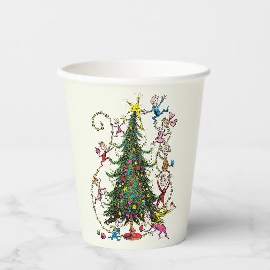 Classic Grinch | Weihnachtsbaum Pappbecher (Vorderseite)