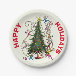 Classic Grinch Weihnachtsbaum Pappteller
