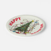 Classic Grinch | Weihnachtsbaum Pappteller (Schrägansicht)