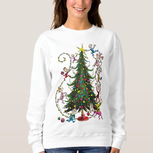 Classic Grinch | Weihnachtsbaum Sweatshirt (Vorderseite)
