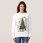 Classic Grinch | Weihnachtsbaum Sweatshirt (Vorne ganz)
