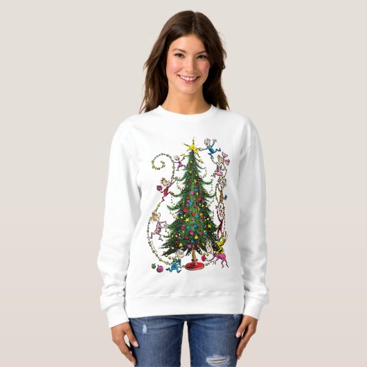 Classic Grinch | Weihnachtsbaum Sweatshirt (Vorne ganz)