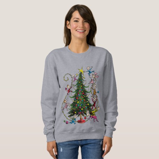 Classic Grinch | Weihnachtsbaum Sweatshirt (Vorne ganz)