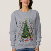 Classic Grinch | Weihnachtsbaum Sweatshirt (Vorderseite)
