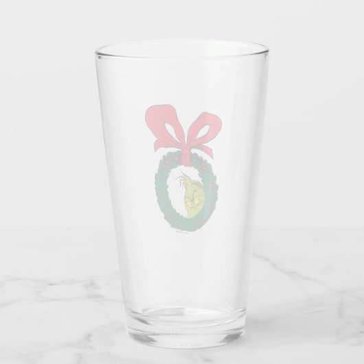 Classic Grinch | Weihnachtskranz Glas (Rückseite)