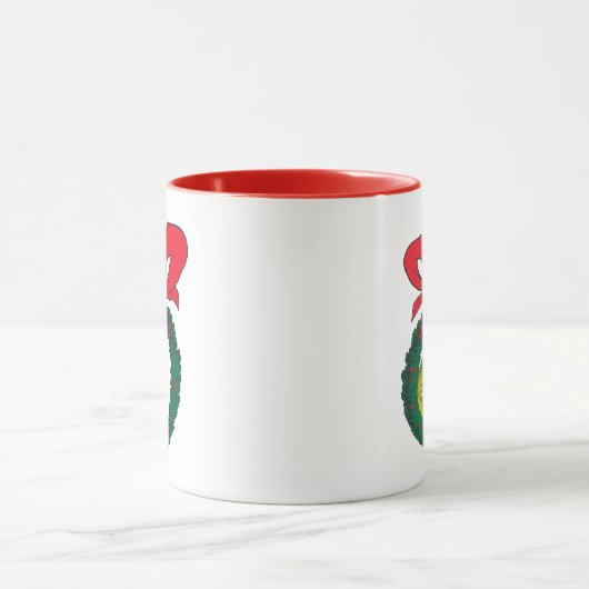 Classic Grinch | Weihnachtskranz Tasse (Zentrum)