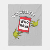 Classic Grinch | Wird funktionieren für wen Hash-Z Fleecedecke (Vorderseite)