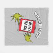 Classic Grinch | Wird funktionieren für wen Hash-Z Fleecedecke (Vorderseite (Horizontal))