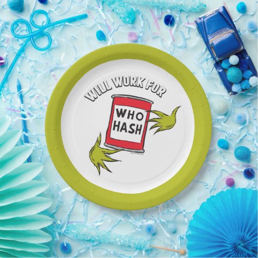 Classic Grinch | Wird funktionieren für wen Hash-Z Pappteller (Party)