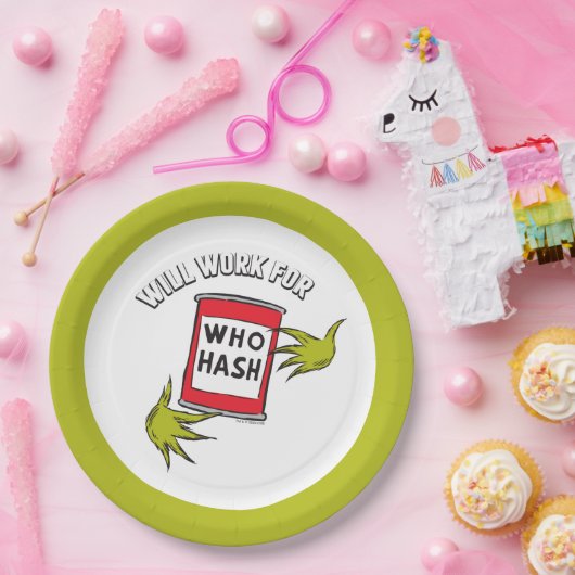 Classic Grinch | Wird funktionieren für wen Hash-Z Pappteller (Party)