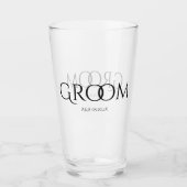 Classic Groom Tumbler Glass (Vorderseite)