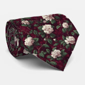 Classic Groomsman Gift Gardenias Krawatte (Gerollt)