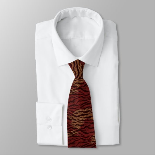 Classic Groomsmen Tiger Print Krawatte (Gebunden)