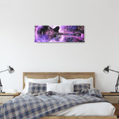 Classic Guitar Canvas Print Leinwanddruck (Insitu (Schlafzimmer))