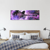 Classic Guitar Canvas Print Leinwanddruck (Insitu (Schlafzimmer))