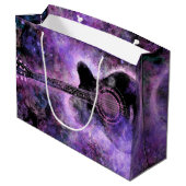 Classic Guitar Gift Bag Große Geschenktüte (Rückseite Schrägansicht)