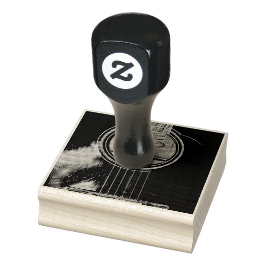 classic guitar gift for dad gummistempel (Stempel)