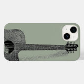 Classic Guitar Ink Pop Case-Mate iPhone Hülle (Rückseite (Horizontal))