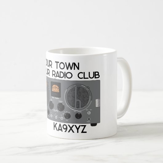 Classic Hallicrafters S 20R Radio Receiver Kaffeetasse (VorderseiteRechts)