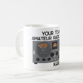 Classic Hallicrafters S 20R Radio Receiver Kaffeetasse (Vorderseite Links)