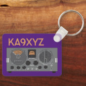 Classic Hallicrafters S 20R Radio Receiver Schlüsselanhänger (Vorderseite)