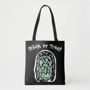 Classic Halloween Hexe   Dunkler Trick oder Behand Tasche