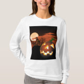 Classic Halloween Jack-O-Lantern Creepy House T-Shirt (Vorderseite)