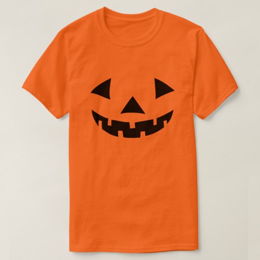 Classic Halloween Pumpkin Jack-O-Lantern T-Shirt (Design vorne)