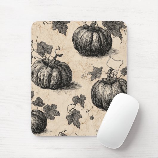 Classic Halloween Pumpkins Mousepad (Mit Mouse)