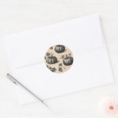Classic Halloween Pumpkins Runder Aufkleber (Umschlag)