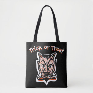 Classic Halloween Red Devil   Dunkler Trick oder B Tasche