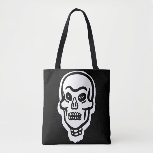 Classic Halloween Skull Tasche (Vorderseite)