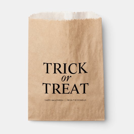 CLASSIC HALLOWEEN TRICK ODER BEHANDLUNG GEGENSTÄND GESCHENKTÜTCHEN (Vorderseite)