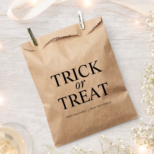 CLASSIC HALLOWEEN TRICK ODER BEHANDLUNG GEGENSTÄND GESCHENKTÜTCHEN (Ausgeschnitten)