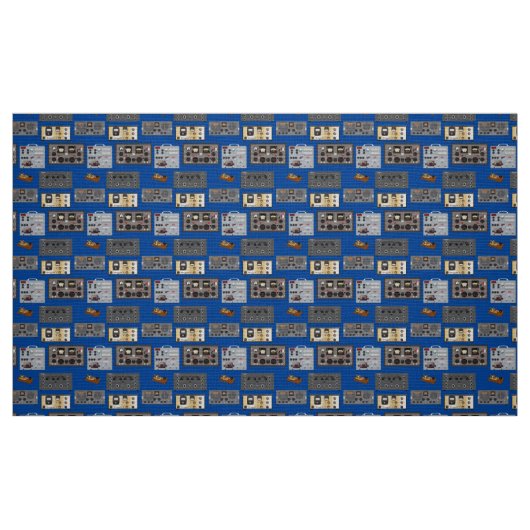 Classic Ham Radios Grid Stoff (Fat Quarter (45,7 x 55,9 cm))