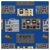 Classic Ham Radios Grid Stoff (Nahaufnahme)