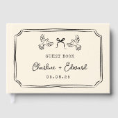 Classic Hand Drawn Scribble  Wedding  Gästebuch (Vorderseite)