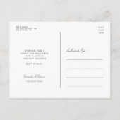 Classic Happy Thanksgiving Foto Postkarte (Rückseite)