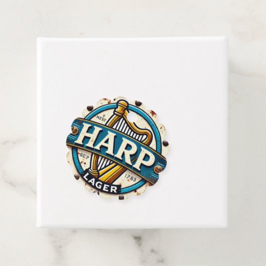 Classic Harp Lager Beer Logo Round Geschenkanhänger (Beispiel)